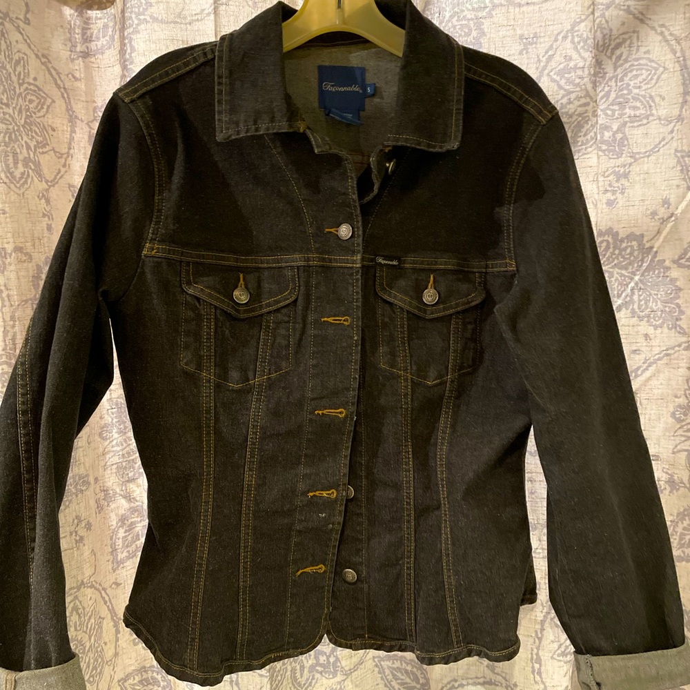 Falconnable Jean Jacket, Dark Blue Denim